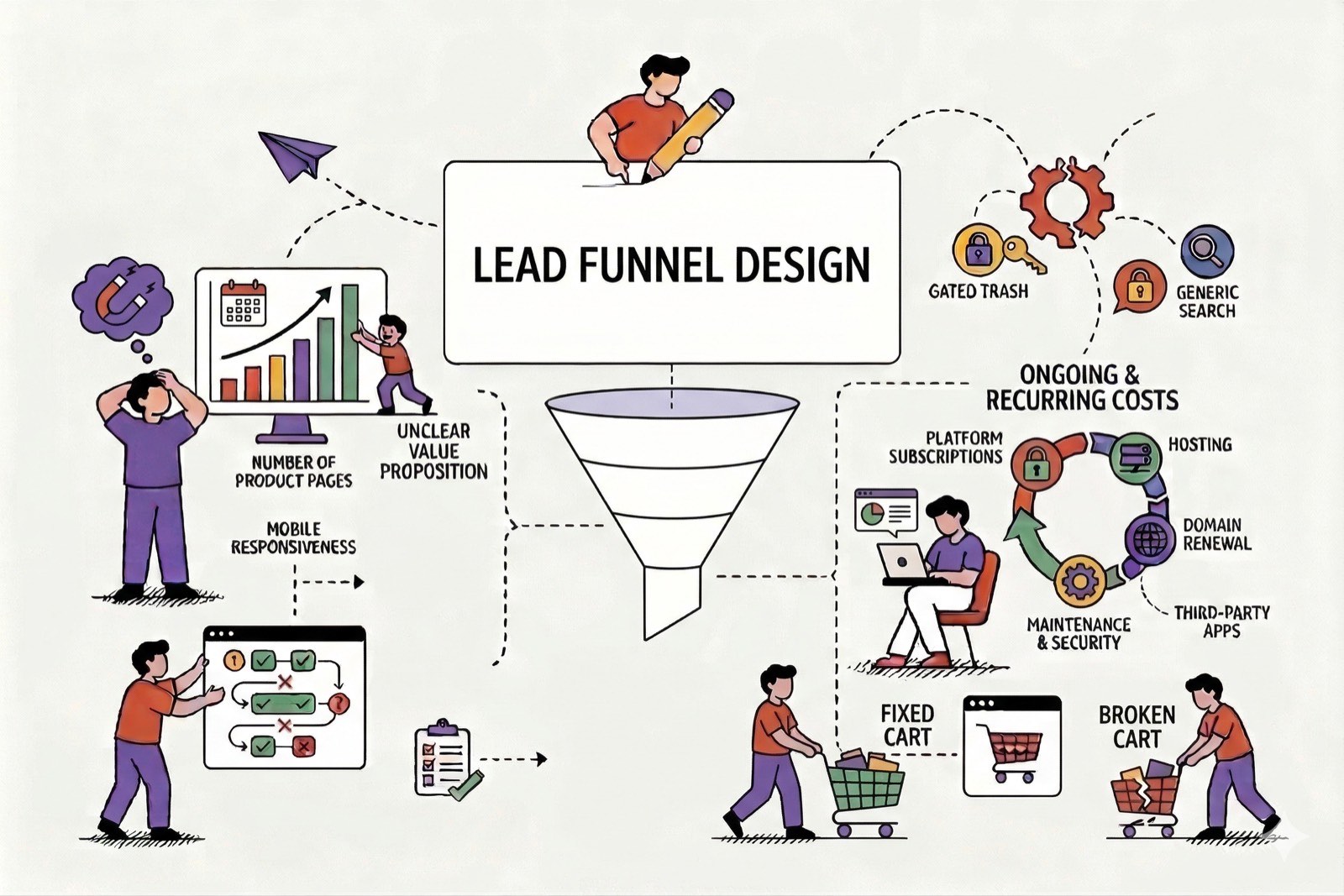 7 lead funnel mistakes killing your conversion rate